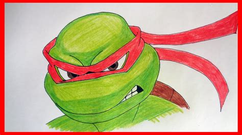 How to draw Raphael ninja turtles 2007 TMNT, Как нарисовать черепашек ниндзя - YouTube