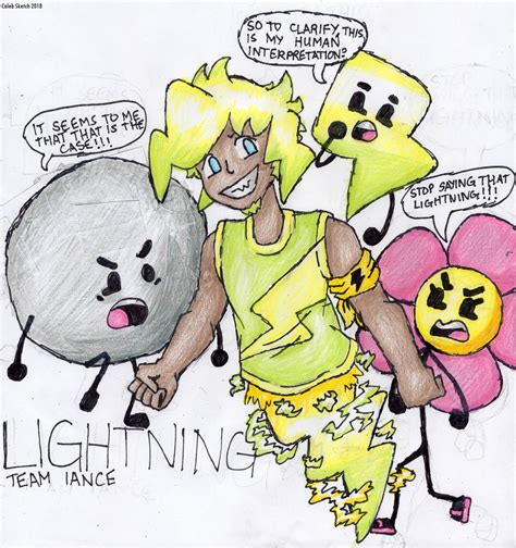 Human Lightning, BFB by CalebSketch on DeviantArt