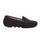 Carvela 1212 Kids Suede Metallic Moccasin