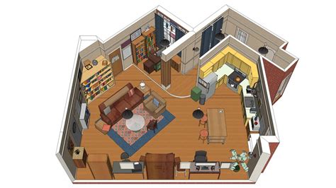 The Big Bang Theory Virtual Apartment | 3D Warehouse