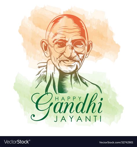 Poster design mahatma gandhi Royalty Free Vector Image