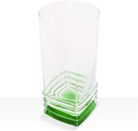 LAV Green Tinted 11.25 Ounce Highball Drinking Glasses | Thick and Durable ? Color Will Not Fade ...