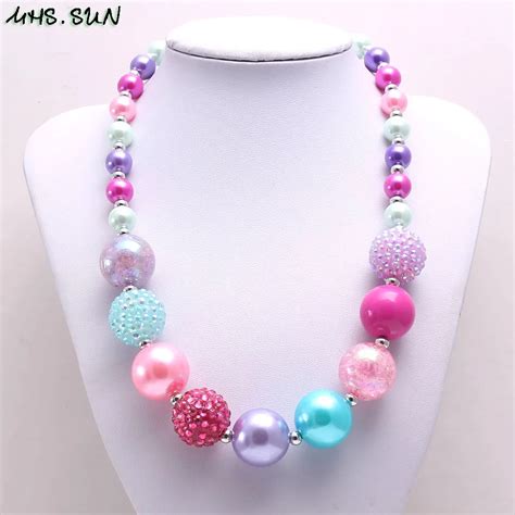 Aliexpress.com : Buy MHS.SUN Cute baby children chunky beaded necklace ...