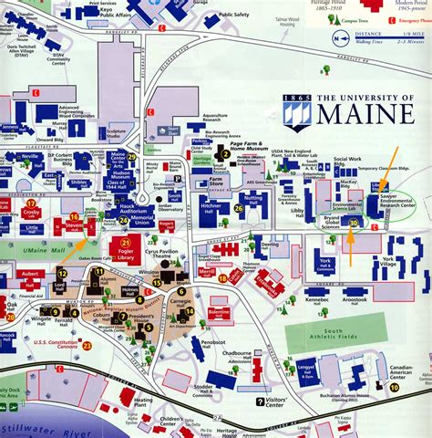 University of Maine Map - The University of Maine Orono Maine • mappery