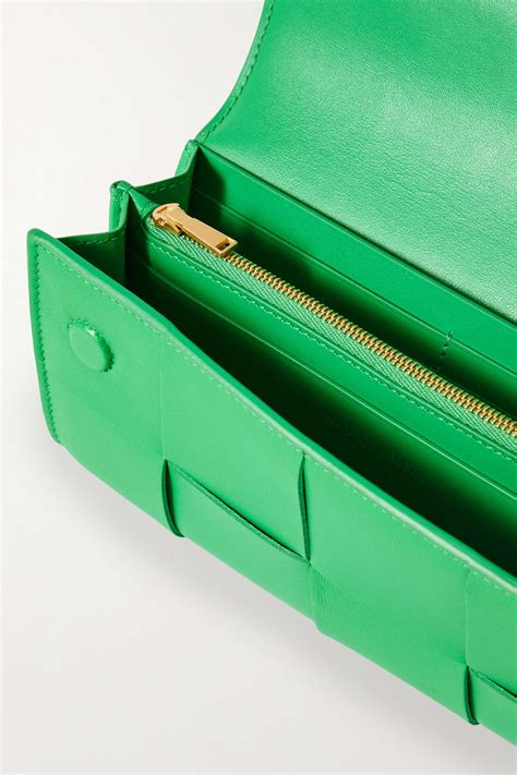 BOTTEGA VENETA Cassette intrecciato leather wallet | NET-A-PORTER