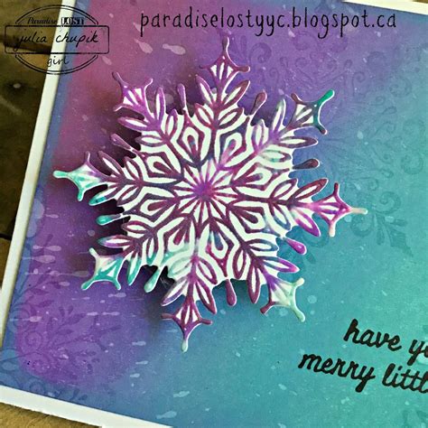 Paradise Lost: So many snowflakes.....more Christmas cards!