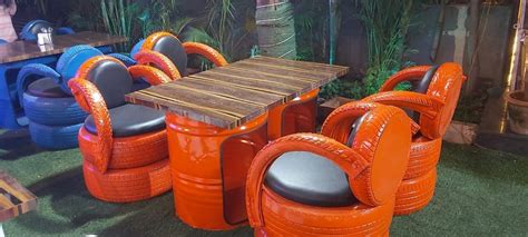 Glass T-DECOR 4 Seater Drum Restaurant Dining Table Set at Rs 13500/set ...