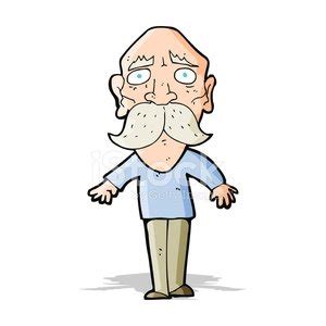 Cartoon Sad Old Man Stock Vector | Royalty-Free | FreeImages