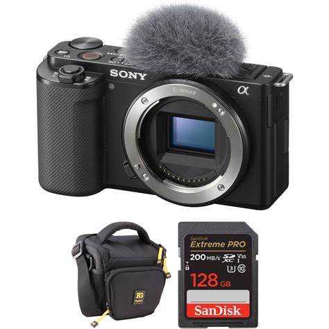 Sony ZV-E10 Mirrorless Camera and Accessories Kit (Black) B&H