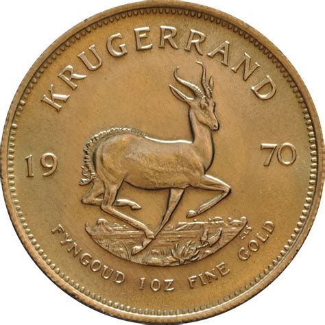 Gold Ounce 1970 Krugerrand, Coin from South Africa - Online Coin Club