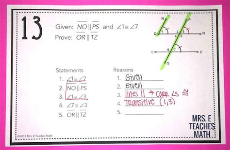 11 Tips for Teaching Geometry Proofs | Mrs. E Teaches Math