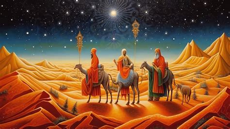 Premium AI Image | Happy Epiphany day Three Kings day Christian feast ...