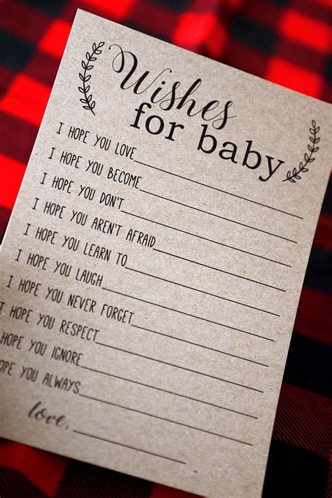 Baby Wish Cards Wishes for Baby Cards Baby Advice Printable | Etsy | Wishes for baby cards ...