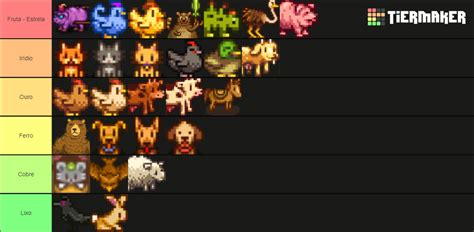 Stardew Valley Animals Tier List (Community Rankings) - TierMaker