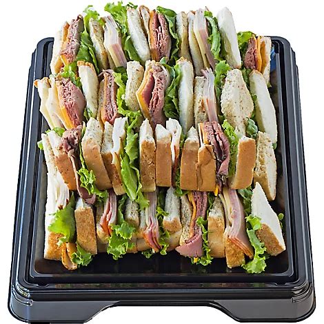 Deli Catering Tray Finger Sandwich 18 Inch Square Tray 12-16 Servings - Each (Please allow 48 ...