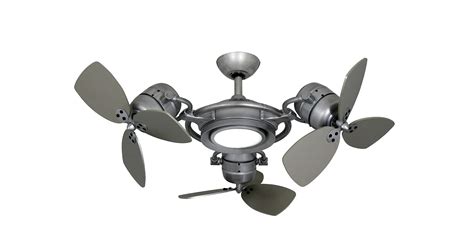 Buy TriStar II 3x 18 in. Brushed Nickel Triple Ceiling Fan and LED Light with Remote Control ...
