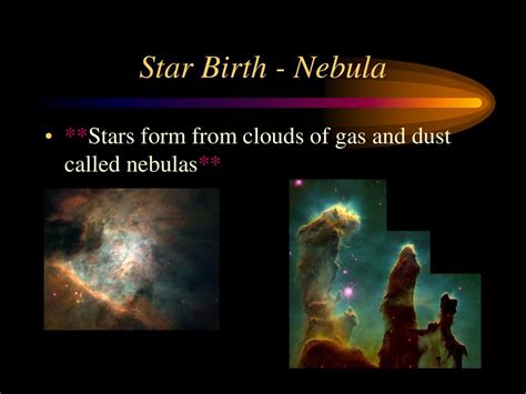 The Birth of Stars Stellar Evolution Stellar Remnants - ppt download