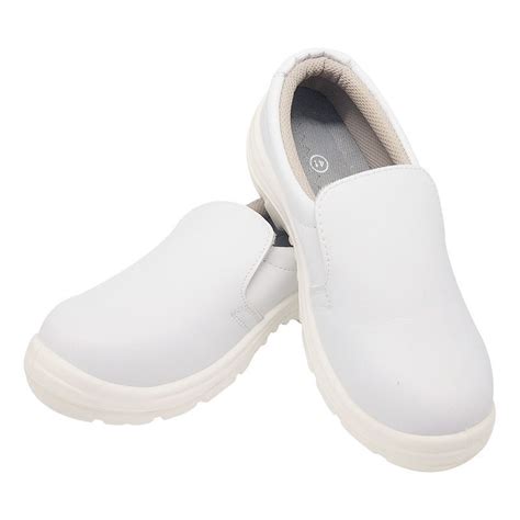 Lightweight PU Work Lab White Conductive Cleanroom Antistatic ESD Safety Shoes - ESD Cleanroom ...