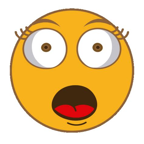 Surprised Girl Sticker by Omer for iOS & Android | GIPHY