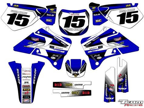 2000-2001 YAMAHA YZ 125 250 GRAPHICS KIT DECALS YZ125 YZ250 STICKERS ...