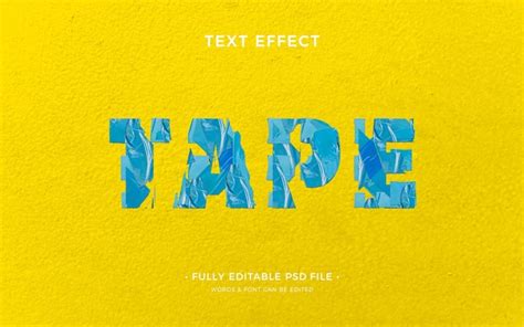 Premium PSD | Duct tape text effect