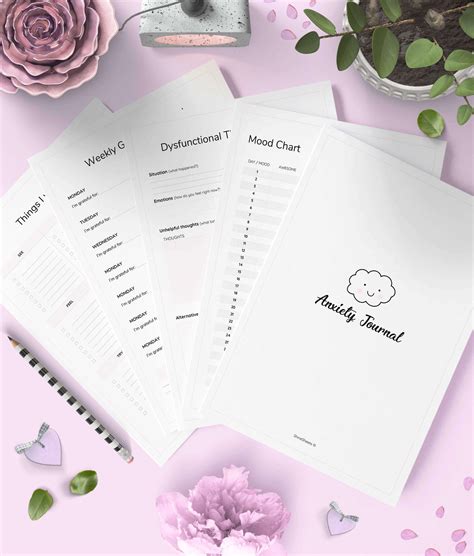 Anxiety Journal Printable (9 Pages) | ShineSheets