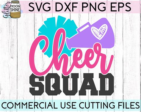 Cheer Squad Svg Eps Dxf Png Cutting Files for Silhouette Cameo - Etsy