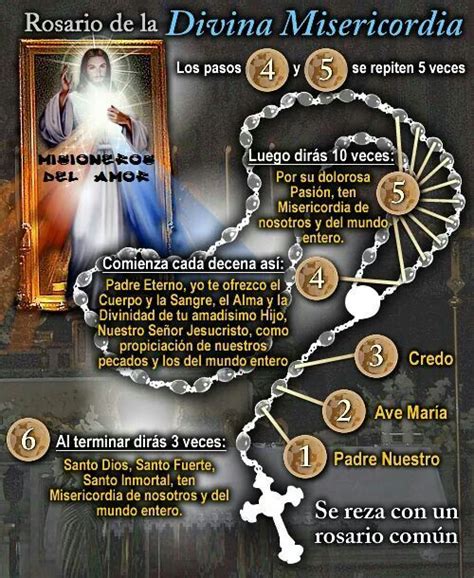 Rosario de la Misericordia. | Oraciones catolicas, Oraciones poderosas, Rosarios