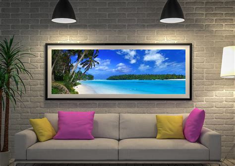 Buy The Beach Seascape Panoramic Canvas Art | Wall Art Prints Perth