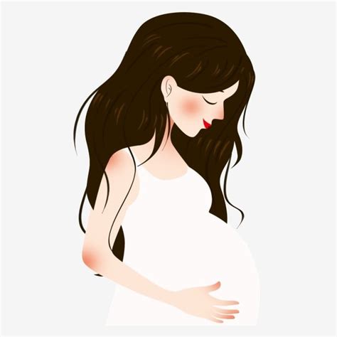 Cartoon Pregnant Woman PNG Image, Cartoon Beauty Pregnant Woman Download, Beauty Clipart ...