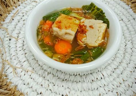 Resep Soup Tahu Bakso Sayuran oleh Lovelychef By TieDQ - Cookpad