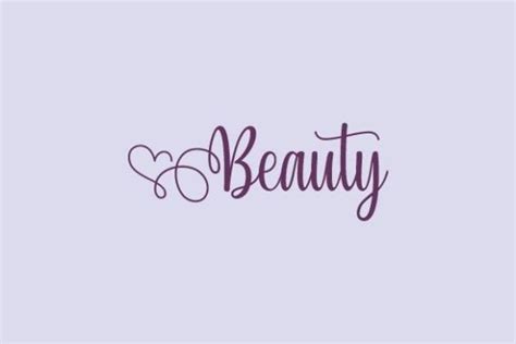 Beauty Typography Logo Graphic by businesslogo · Creative Fabrica