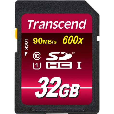 Transcend 32GB SDHC Ultimate 600x Class 10 UHS-I TS32GSDHC10U1