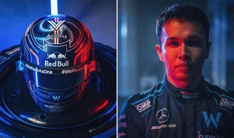 Alex Albon Reveals F1 Helmet