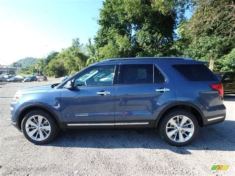 2018 Blue Metallic Ford Explorer Limited 4WD #129387673 Photo #5 | GTCarLot.com - Car Color ...