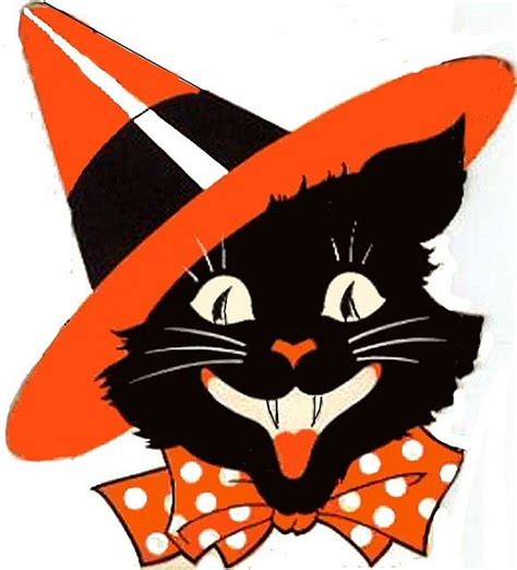 Vintage Halloween Clip Art 325 | Vintage halloween cards, Vintage ...