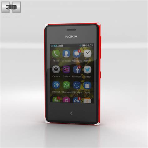 Nokia Asha 500 3D model - Download Phones on 3DModels.org