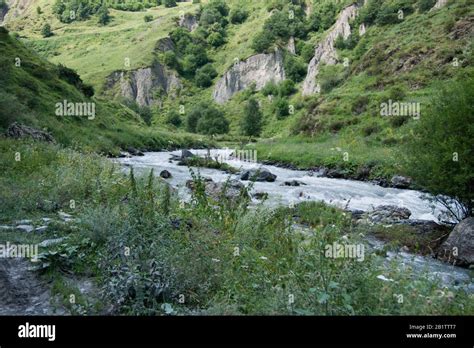 Travel in Georgia mountains in summer vacation Stock Photo - Alamy