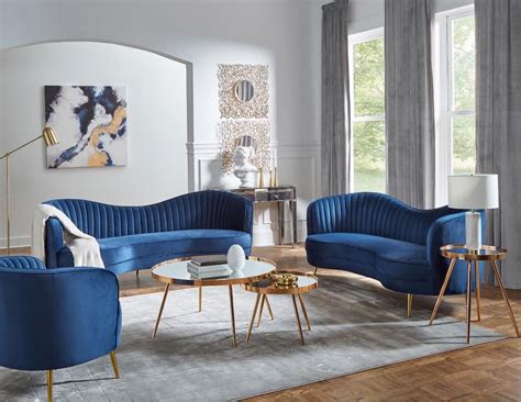 Blue Sofa Set Living Room | Baci Living Room