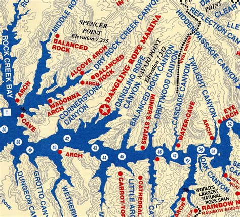 Lake Powell Map – Utah.com