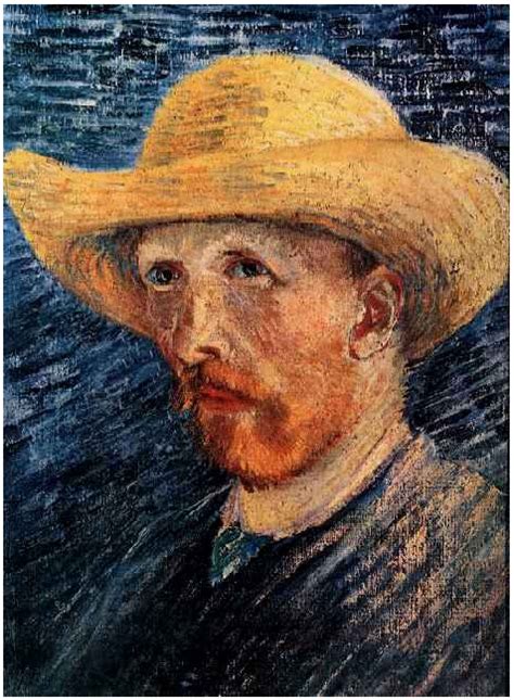 Self-Portrait with Straw Hat Vincent Van Gogh - 2101