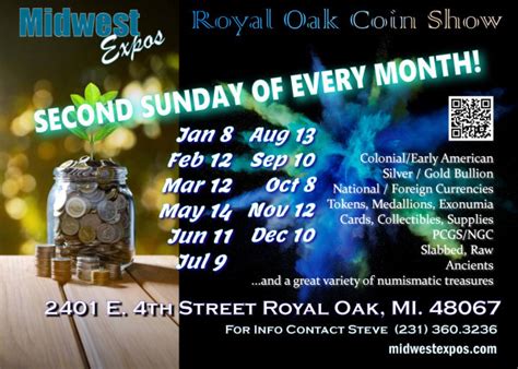 Midwest Expos - Royal Oak Coin & Collectibles Show - 14 May 2023