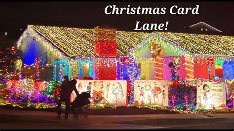 Christmas Card Lane San Diego California - YouTube