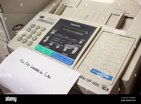 An old fax machine that is no longer in use Stock Photo - Alamy