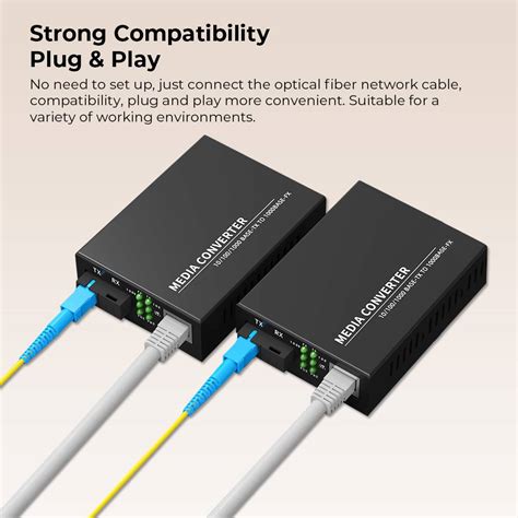 SC Singlemode Simplex Fiber To Ethernet 10/100 & 10/100/1000 Gigabit ...