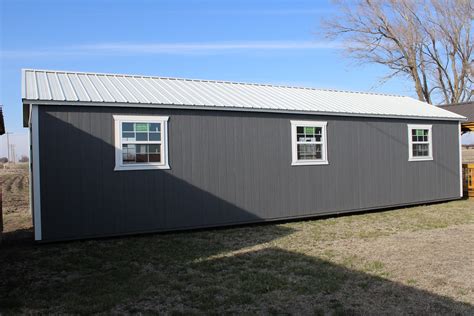 16'x40' Side Cabin with Sunburst Dormers by Derksen Portable Buildings ...