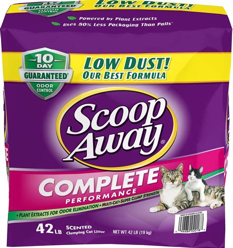 Scoop Away Complete Performance Scented Scoopable Cat Litter, 42-lb bag - Chewy.com