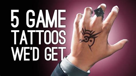 5 Game Tattoos We'd Totally Get (if Only Needles Weren't So Terrifying ...