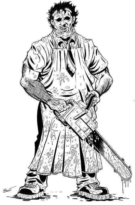 Leatherface Coloring Pages