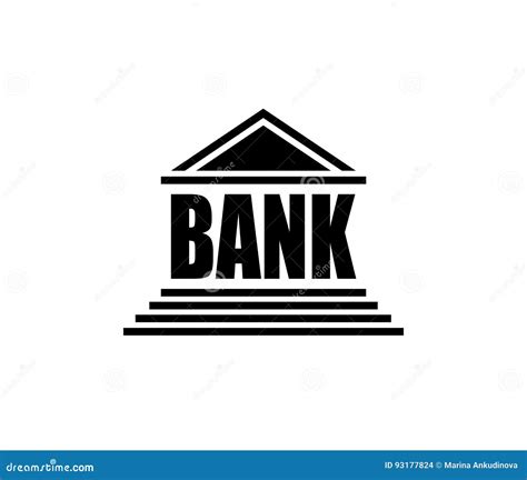 Bank icon. Logo. stock vector. Illustration of investment - 93177824